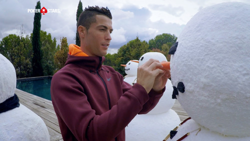 Cristiano Ronaldo and Dwyane Wade get into the festive spirit for Pokerstars #raiseit campaign