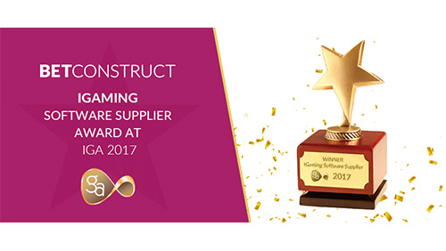 BC wins the iGaming Software Supplier award at IGA 2017