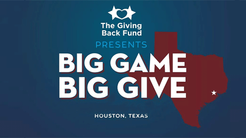 The Giving Back Fund holds 8th annual Big Game Big Give Event at Super Bowl Li