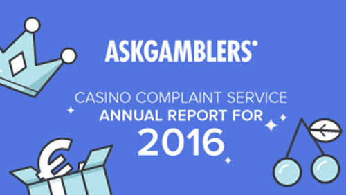 The AskGamblers Casino Complaint Service annual report for 2016