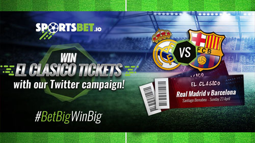 Bitcoin sportsbook Sportsbet.io giving away tickets to El Clasico