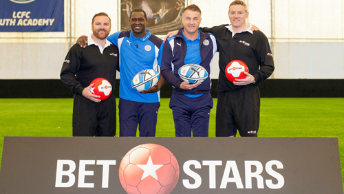 Leicester City legends Emile Heskey and Steve Walsh go head-to-head in Betstars rugby kicking challenge