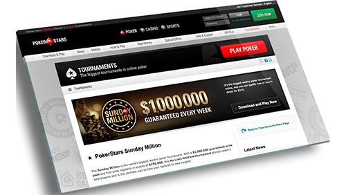 BIG VALUE WEEKEND WITH HALF-PRICE SUNDAY MILLION AND €25,000 TICKET DROP AT POKERSTARS