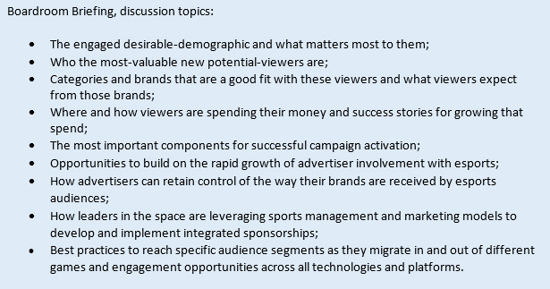 Esports Ad Bureau announces agenda for exclusive brand briefing at eSCon USA