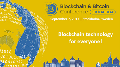 Stockholm will host the first large conference on cryptocurrency and blockchain