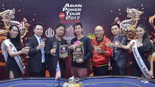 Malaysian thunderbolt Aik Chuan is the newest APT Main Event Champion!