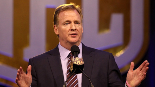 Roger Goodell clams up when colleagues’ talk turns to gambling