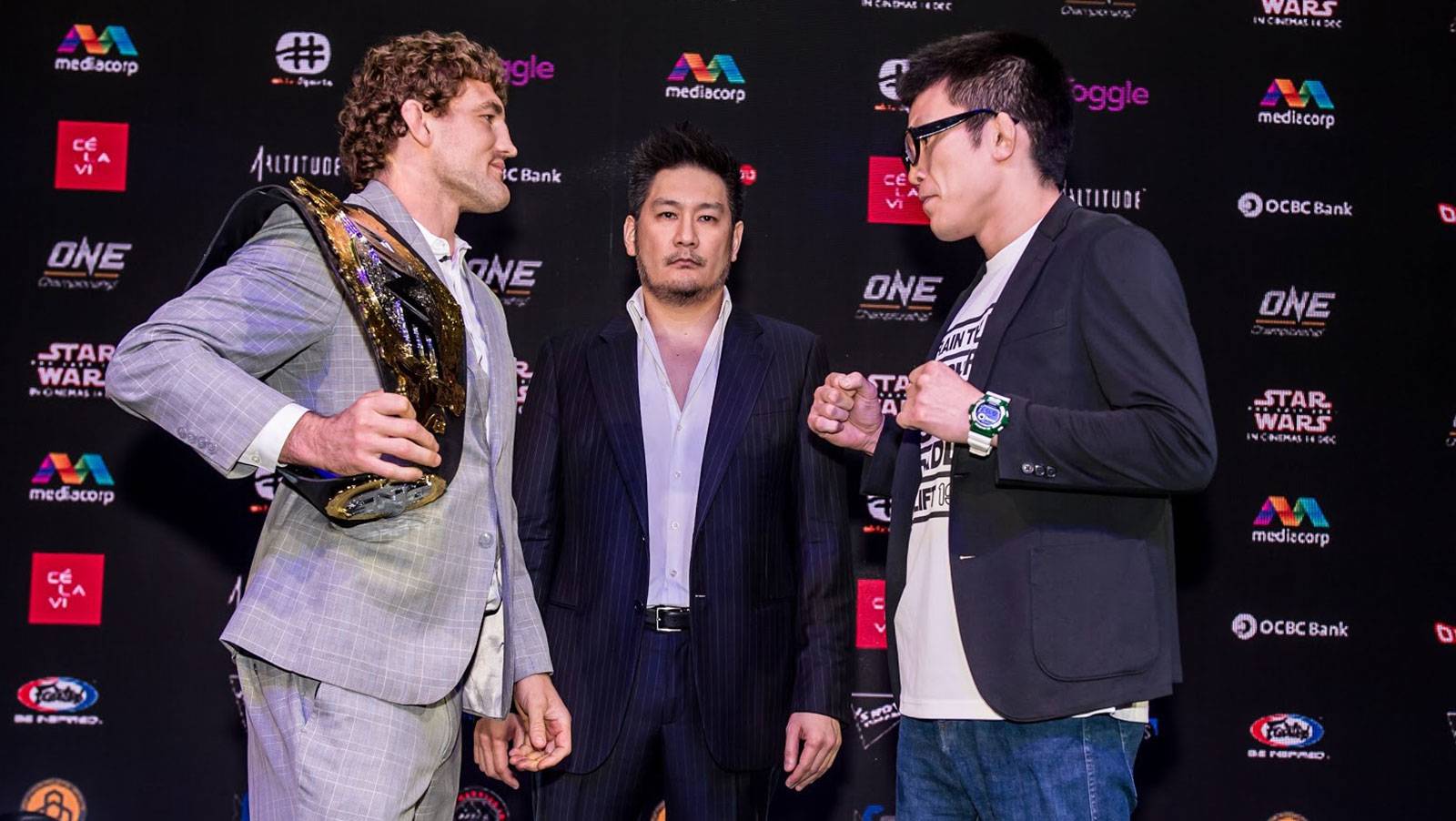 BEN ASKREN FACES OFF WITH SHINYA AOKI AT ONE: IMMORTAL PURSUIT KICK-OFF PRESS CONFERENCE