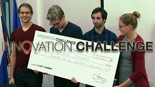 Sportradar announces “Team RevolutION” as winners of the Innovation Challenge 2017