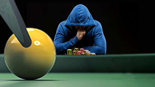 Trading places: a snooker player avoiding poker; a footballing jockey
