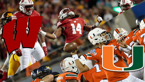 Wisconsin, Miami looking to continue perfect seasons as big chalk