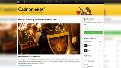 Casinomeister’s Forum Relaunched