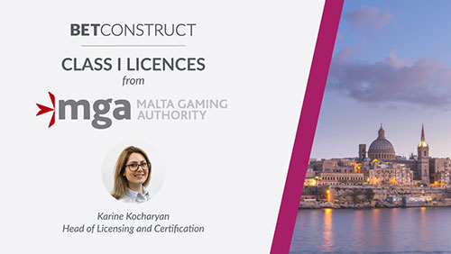 BetConstruct obtained two Class I licences from MGA