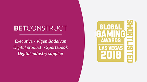 BetConstruct CEO and Founder Vigen Badalyan shortlisted in the Executive category at GGA