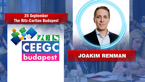 Joakim Renman (Scout Gaming Group) will join the Innovation Talks - Evolution of technology vs Gambling Regulators at CEEGC2018