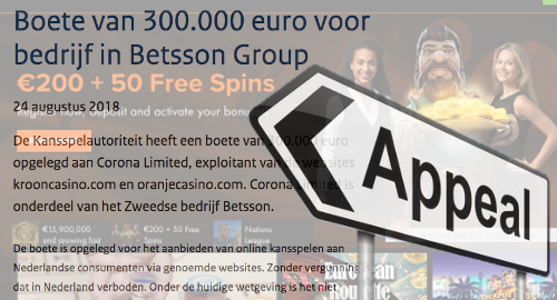 betsson-appeal-corona-dutch-gambling-penalty