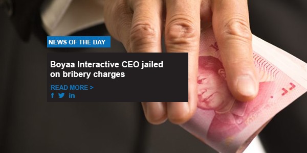 Boyaa Interactive CEO jailed on bribery charges