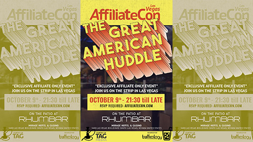 Affiliates RSVP for AffiliateCon’s Great American Huddle in Las Vegas
