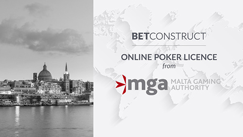 BetConstruct has enabled Poker vertical under its MGA licence