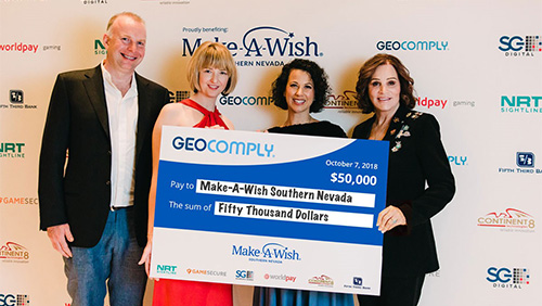 GeoComply, gaming industry partners and guests donate $50K to Make-A-Wish® Southern Nevada at G2E Fundraising Event
