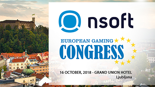 NSoft becomes General Sponsor at the inaugural European Gaming Congress (EGC 2018) Ljubljana