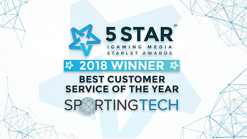 Sportingtech won the Best Customer Service Award 2018