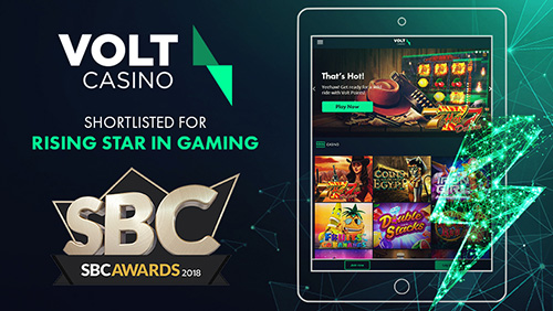 Volt Casino fully electrified with SBC Awards shortlisting