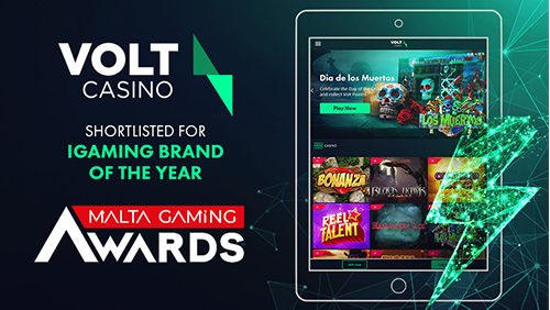 Lightning strikes twice at Volt Casino with iGaming Brand of the Year shortlisting