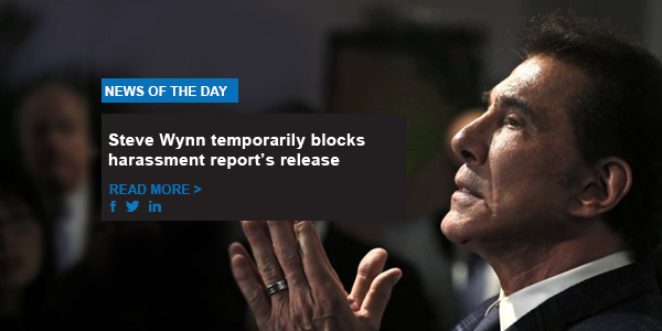 Steve Wynn temporarily blocks harassment report’s release