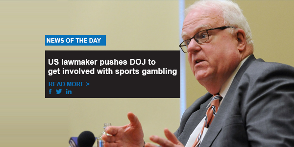 US lawmaker pushes DOJ to get involved with sports gambling