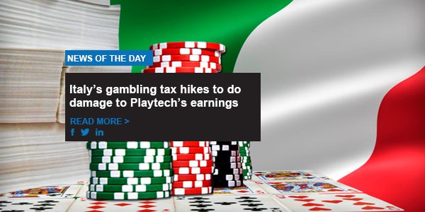 Italy’s gambling tax hikes to do damage to Playtech’s earnings