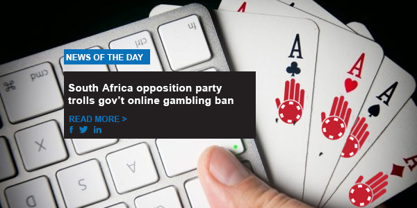 South Africa opposition party trolls gov’t online gambling ban