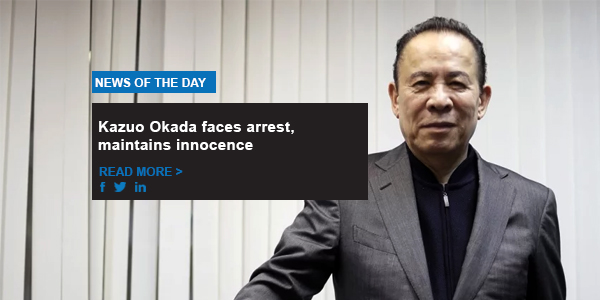 Kazuo Okada faces arrest, maintains innocence