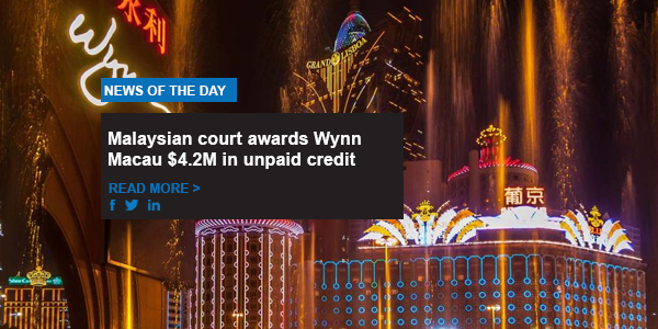 Malaysian court awards Wynn Macau $4.2M in unpaid credit