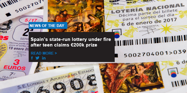 Spain’s state-run lottery under fire after teen claims €200k prize