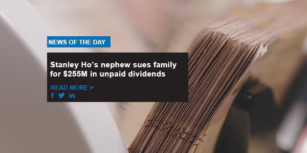 Stanley Ho’s nephew sues family for $255M in unpaid dividends