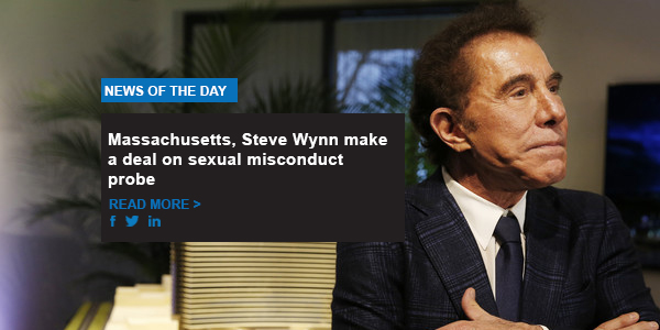 Massachusetts, Steve Wynn make a deal on sexual misconduct investigation