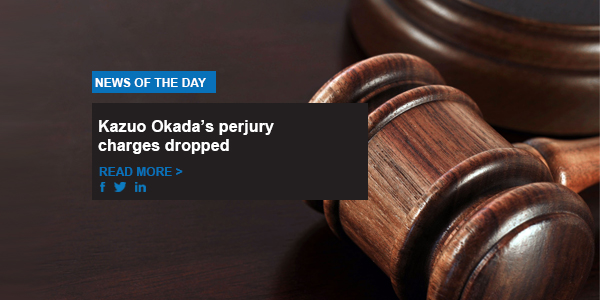 Kazuo Okada’s perjury charges dropped