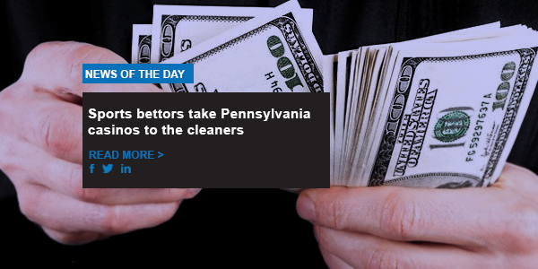 Sports bettors take Pennsylvania casinos to the cleaners