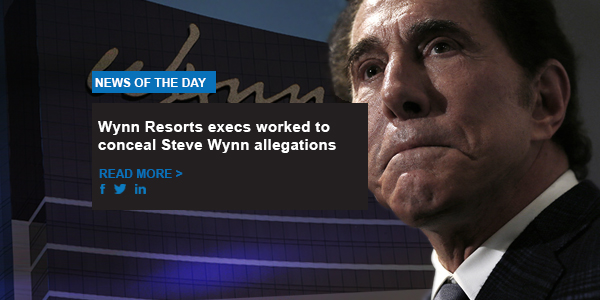 Wynn Resorts execs worked to conceal Steve Wynn allegations