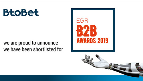 BtoBet finalist in four different categories of prestigious EGR B2B Awards