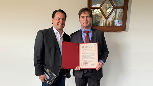 Dr. Craig S. Wright recognized as Satoshi Nakamoto by Council of Bogota