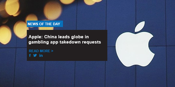 Apple: China leads globe in gambling app takedown requests