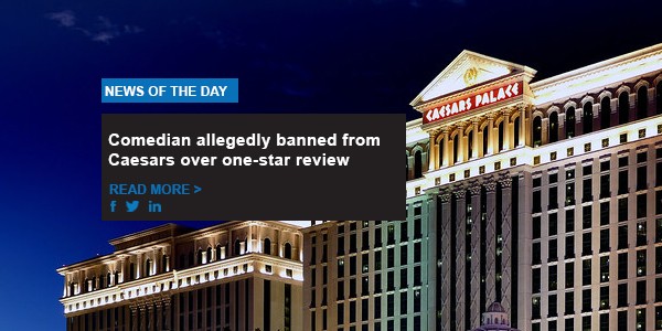 Comedian allegedly banned from Caesars over one-star review