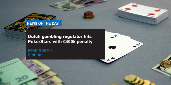 Dutch gambling regulator hits PokerStars with €400k penalty