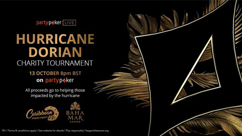 partypoker to host online charity tournament in aid of Hurricane Dorian victims