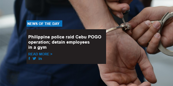 Philippine police raid Cebu POGO operation; detain employees in a gym
