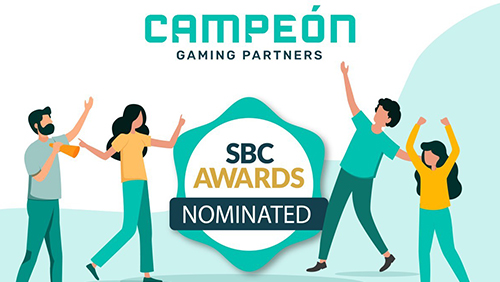 Campeón Gaming Partners nominated in 3 categories at the SBC Awards 2019