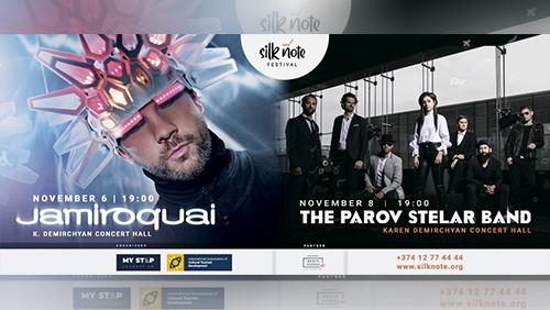 Jamiroquai, The Parov Stelar Band and Al Di Meola will perform within the framework of the Silk Note Festival