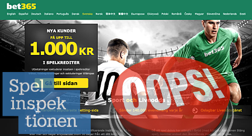 sweden-gambling-regulator-clears-bet365-underage-betting